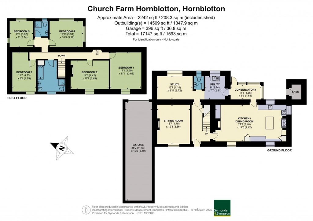 Floorplans For Hornblotton, Glastonbury