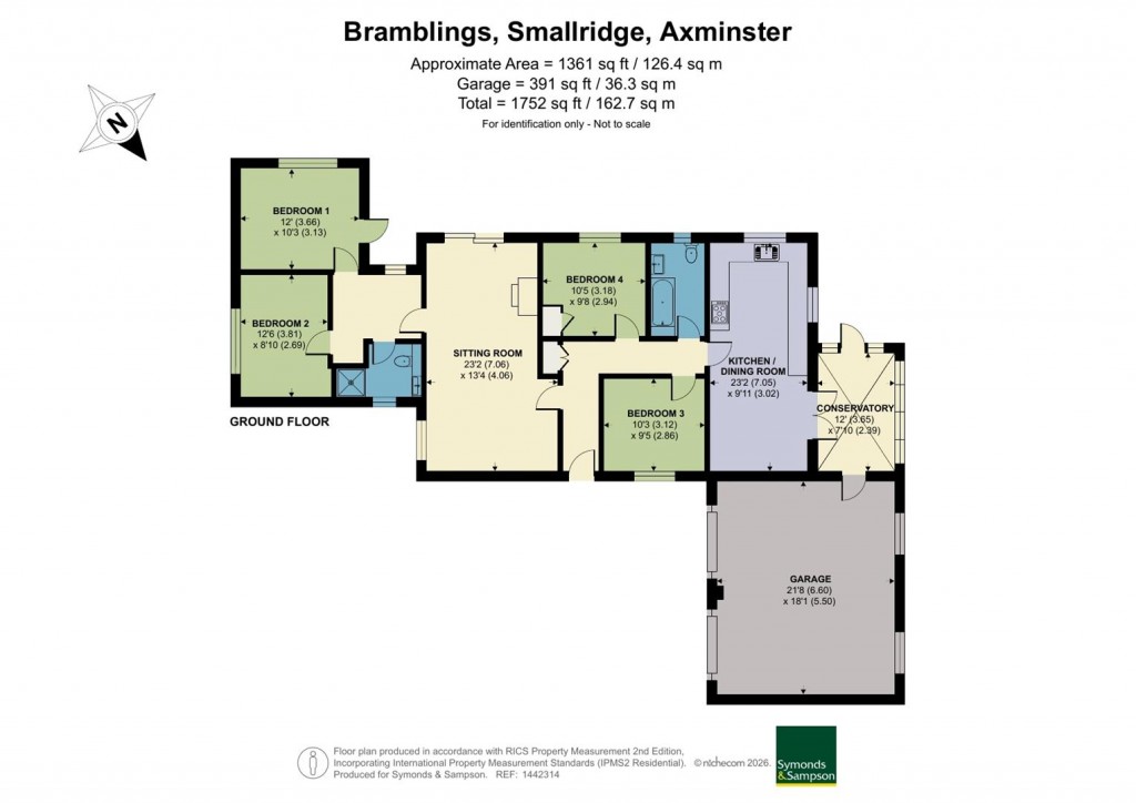 Floorplans For Smallridge, Axminster, Devon