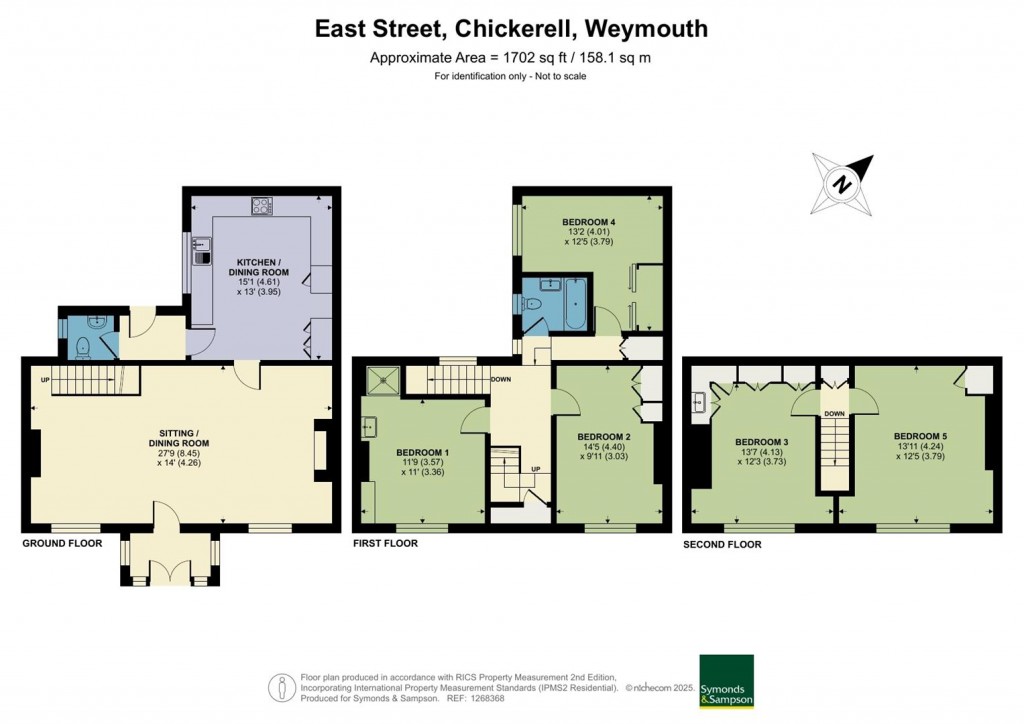 Floorplans For East Street, Chickerell, Weymouth