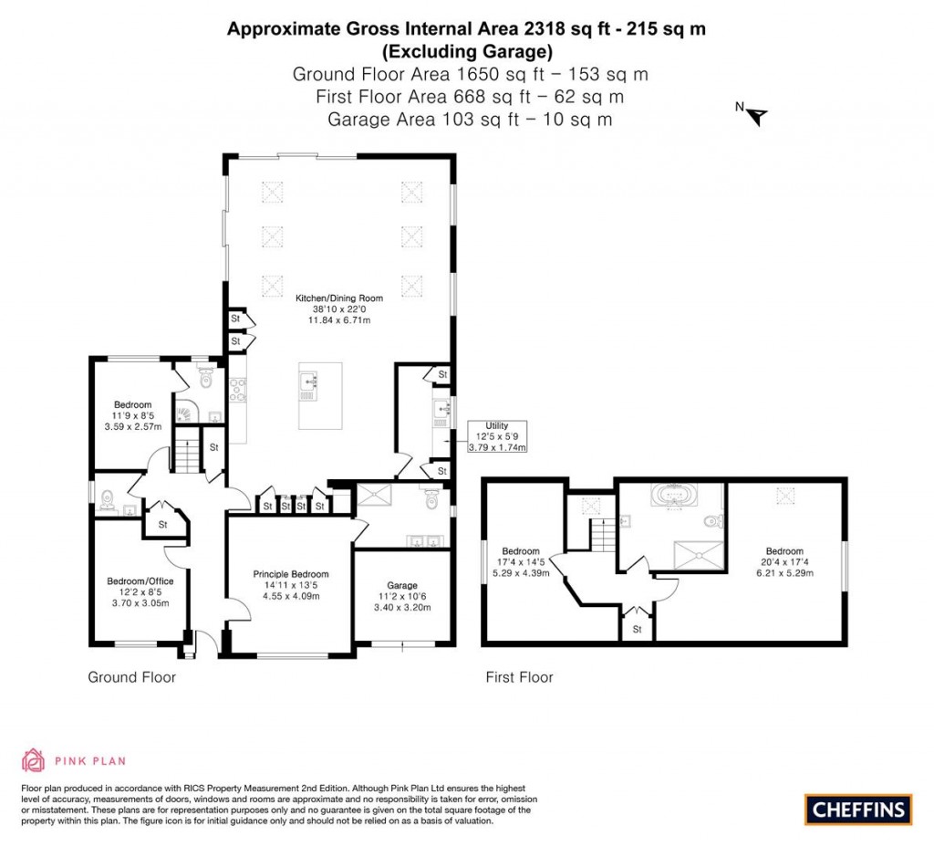 Floorplans For Ramper Road, Swavesey, Cambridge