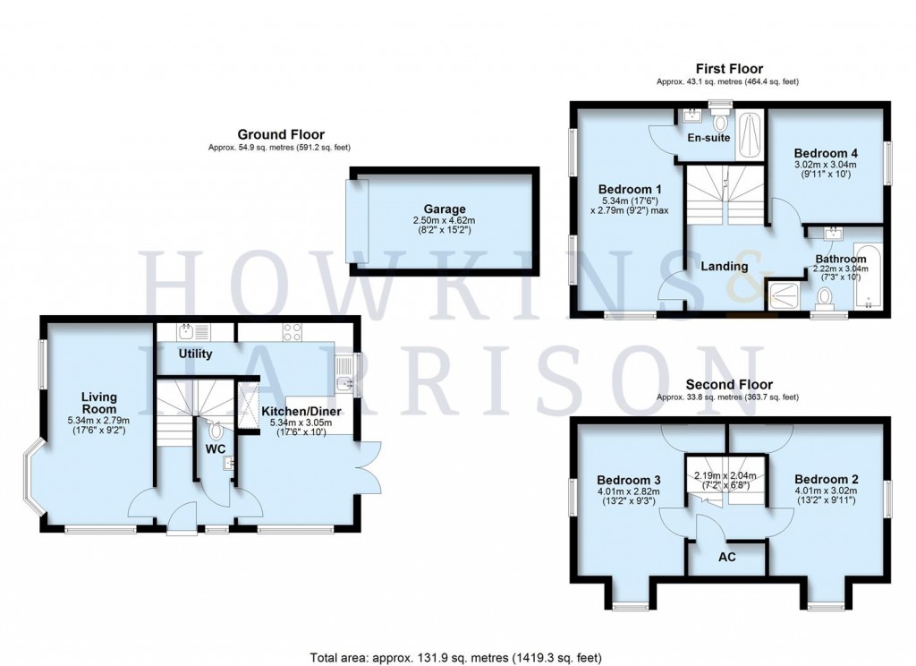 Floorplans For Rushey Close, Ashby-De-La-Zouch, LE65