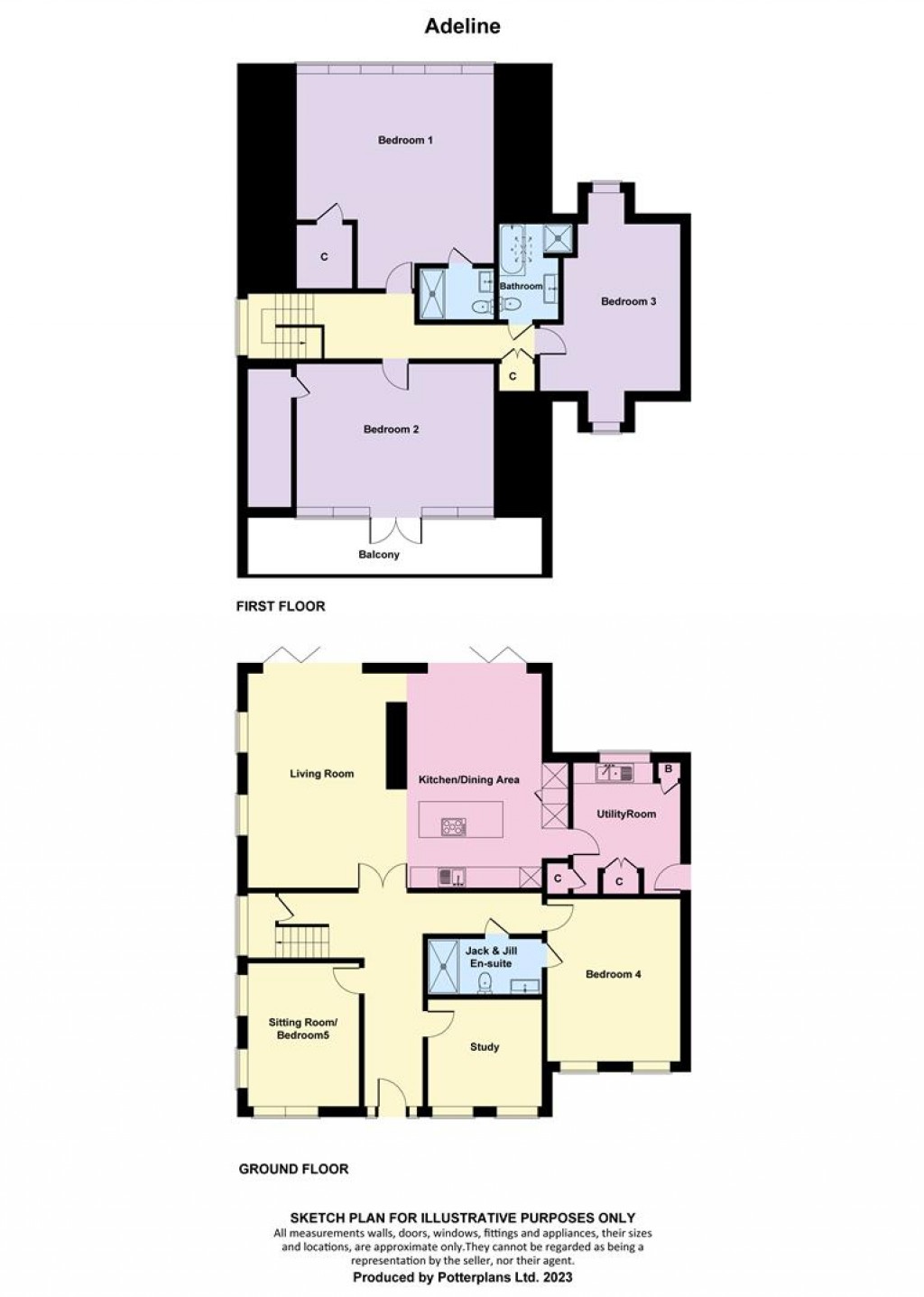 Floorplans For Totland Bay, Isle of Wight