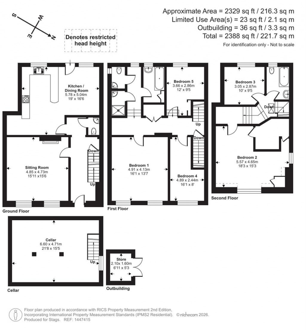 Floorplans For West Porlock, Minehead