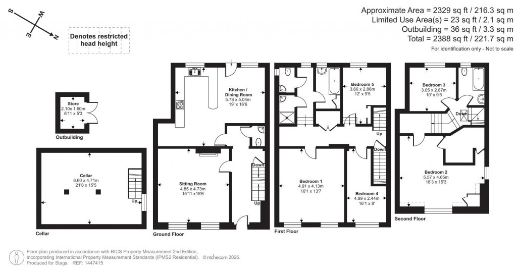 Floorplans For West Porlock, Minehead