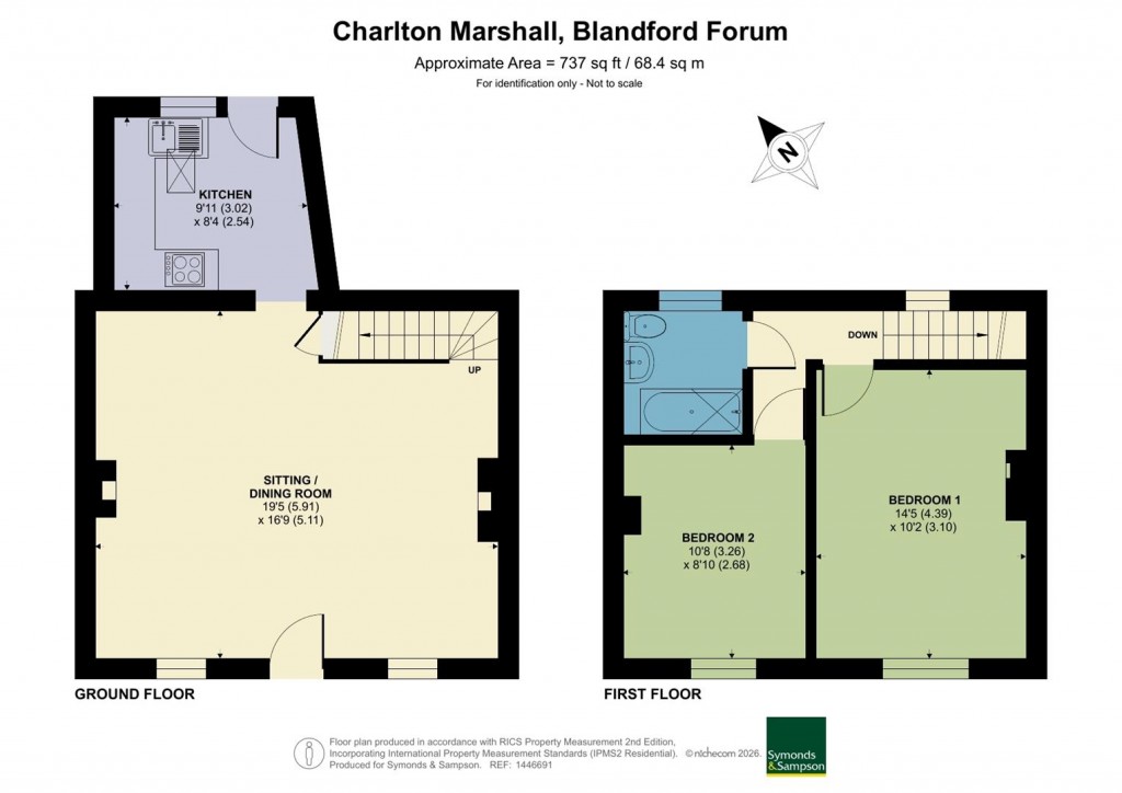 Floorplans For Gravel Lane, Charlton Marshall