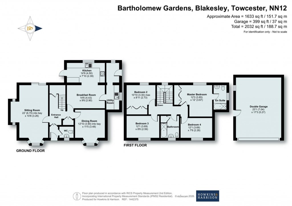 Floorplans For Bartholomew Gardens, Blakesley, NN12