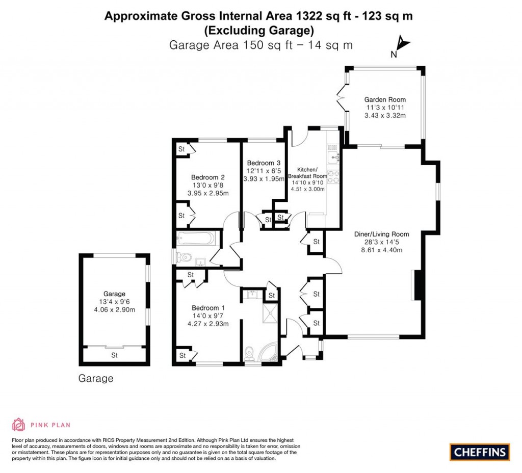 Floorplans For St. Johns Street, Duxford, Cambridge