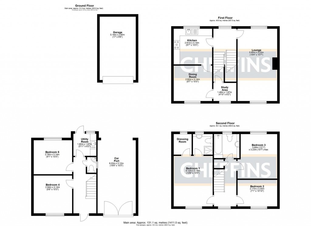 Floorplans For Longchamp Drive, Ely