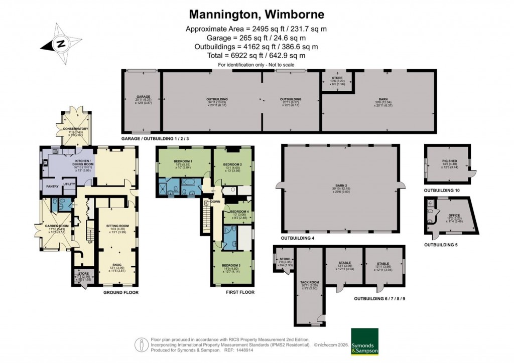 Floorplans For Mannington, Wimborne, Dorset