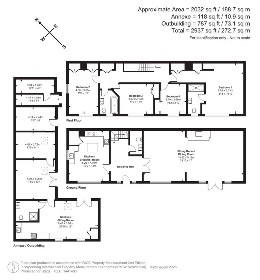 Floorplans For Rousdon, Lyme Regis