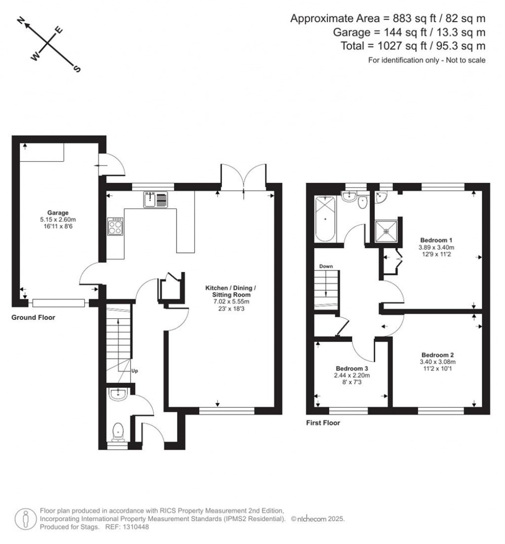 Floorplans For Middle Combe Drive, Roundswell, Barnstaple
