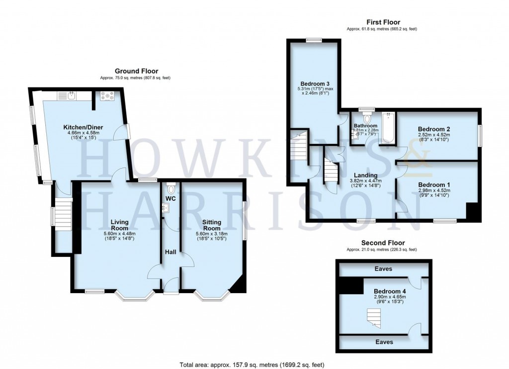 Floorplans For Coventry Road, Fillongley, CV7