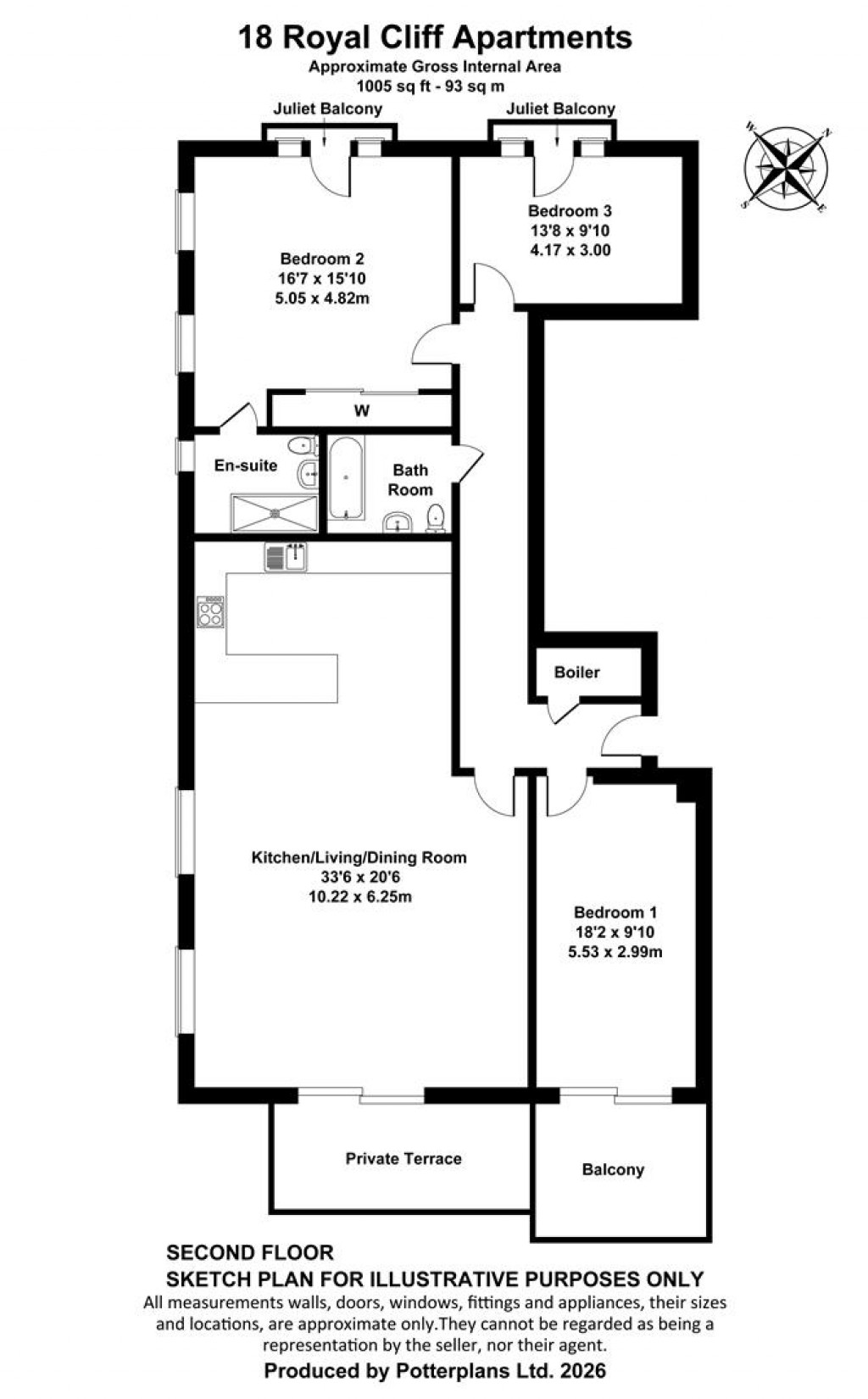 Floorplans For Sandown, Isle of Wight