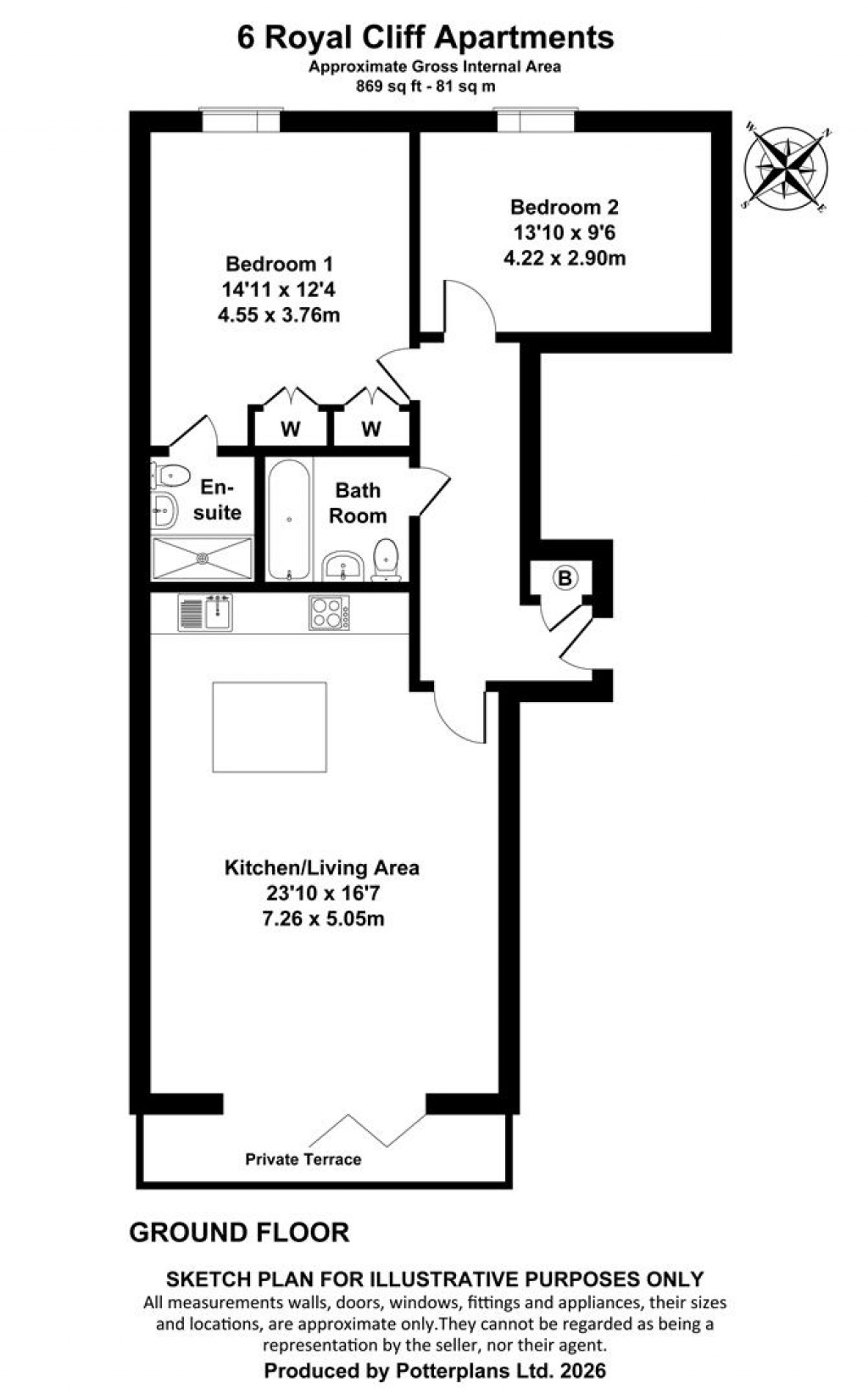 Floorplans For Sandown, Isle of Wight