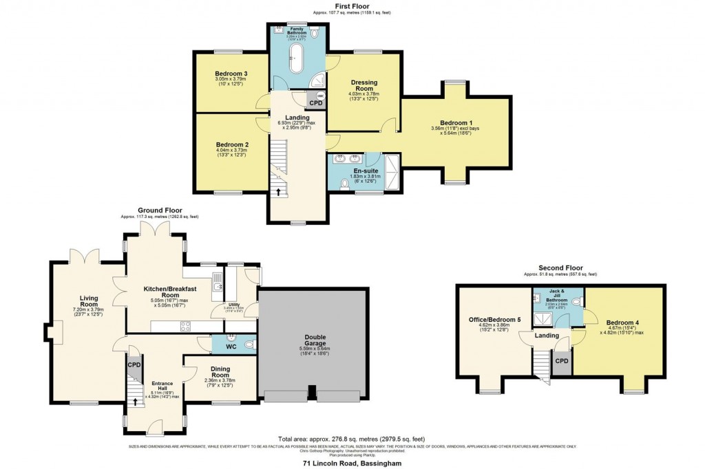 Floorplans For Lincoln Road, Bassingham, Lincoln
