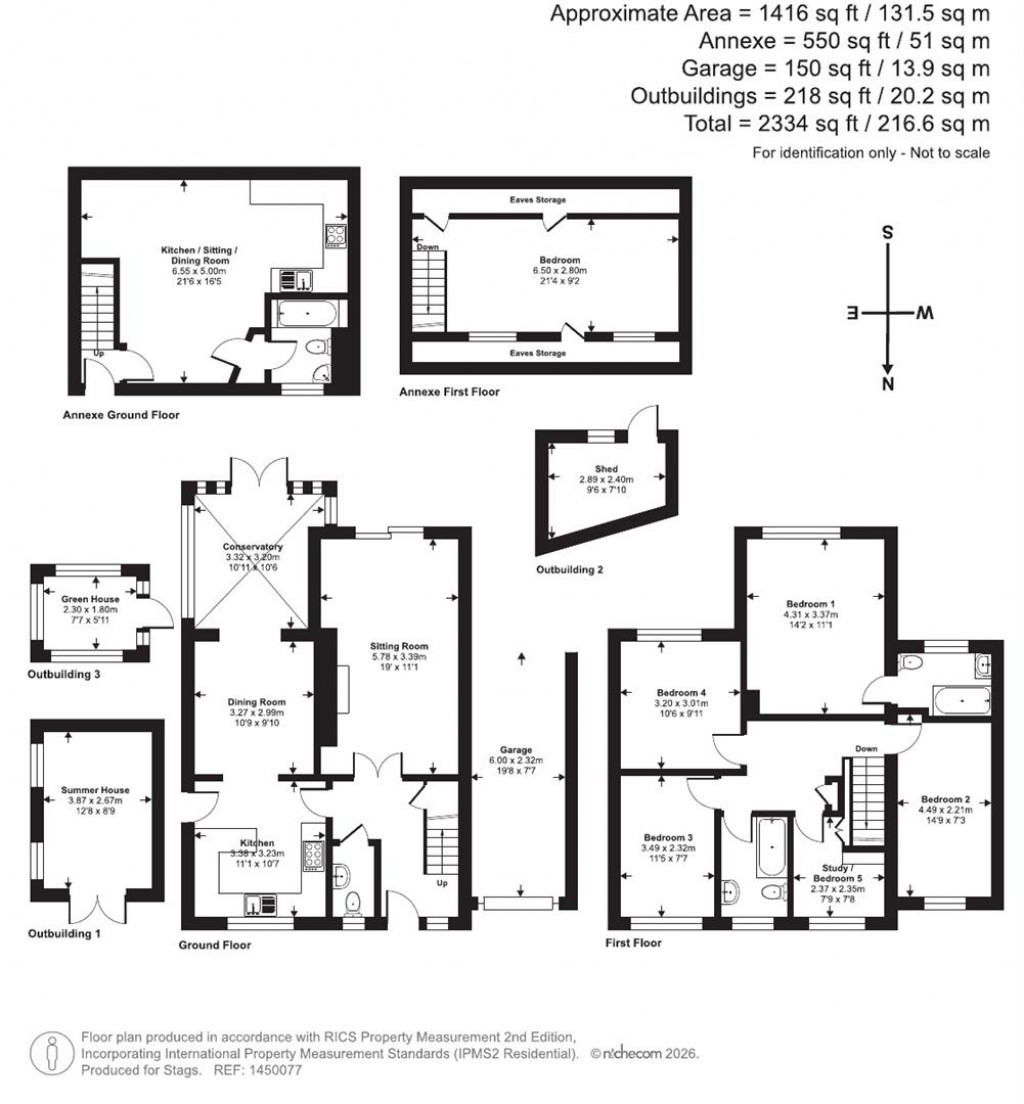 Floorplans For Tappers Lane, North Petherton, Bridgwater
