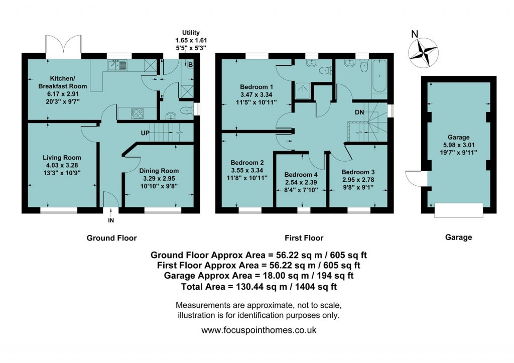 Floorplans For Bismore Road, Banbury
