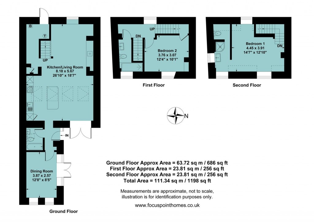 Floorplans For High Street, Bloxham
