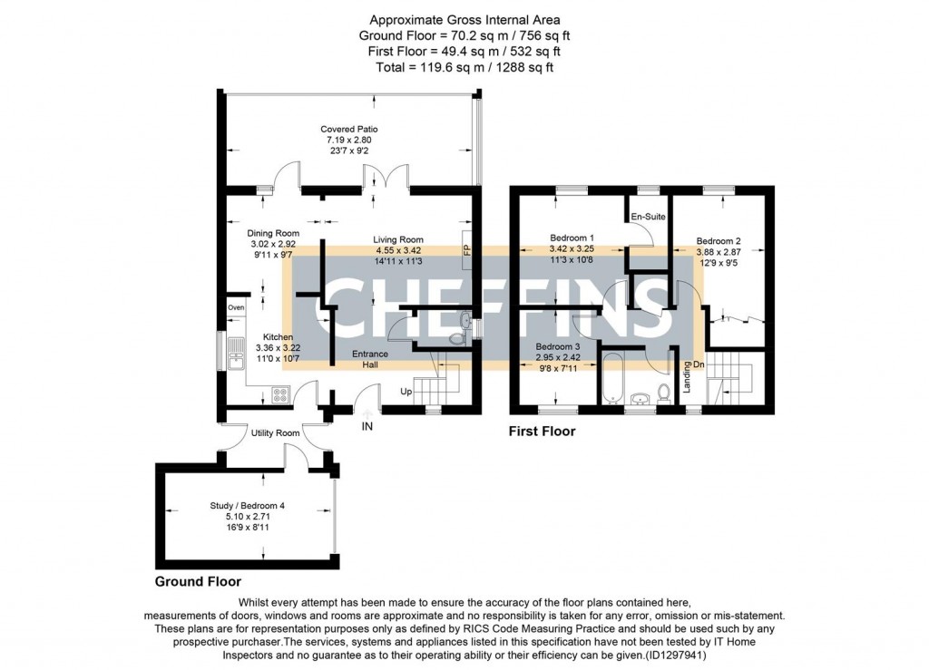 Floorplans For Perry Close, Haddenham, Ely