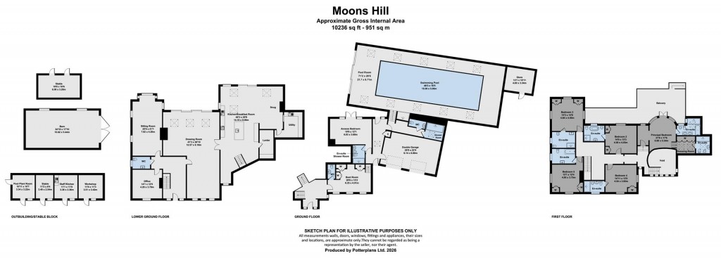 Floorplans For Totland Bay, Isle of Wight