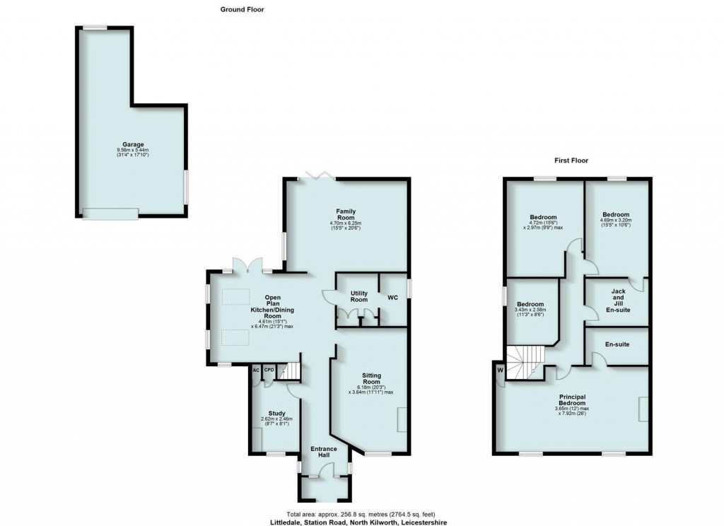 Floorplans For Station Road, North Kilworth, Lutterworth, LE17