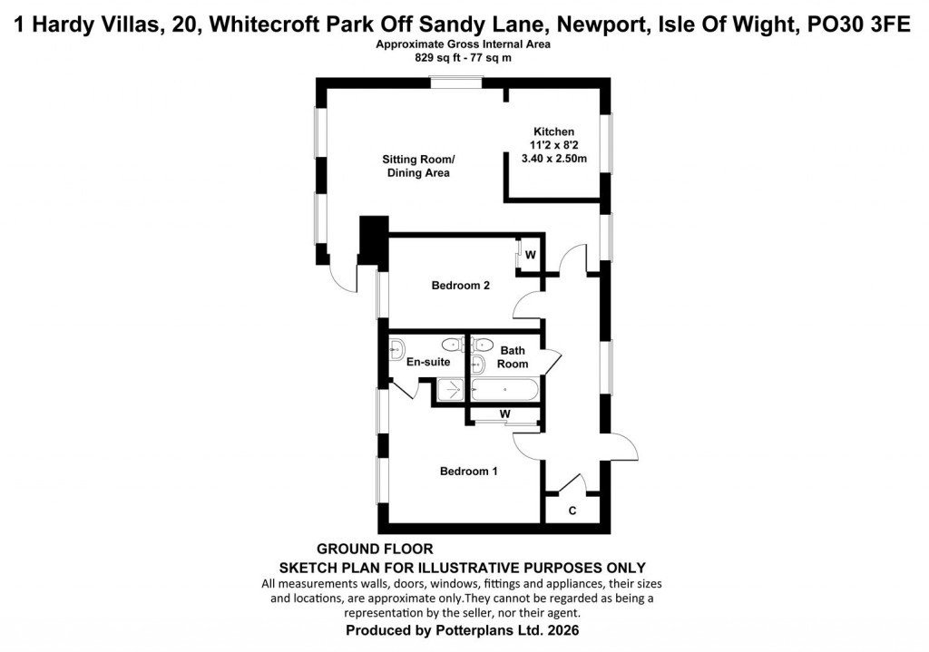 Floorplans For Gatcombe, Isle of Wight