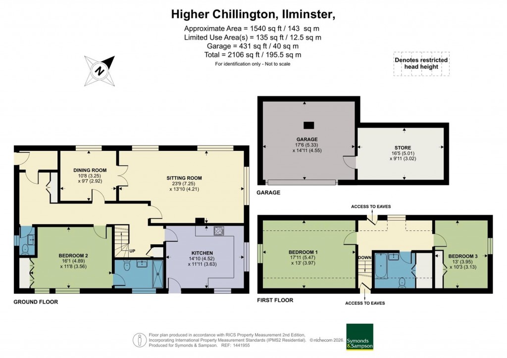Floorplans For Higher Chillington, Ilminster