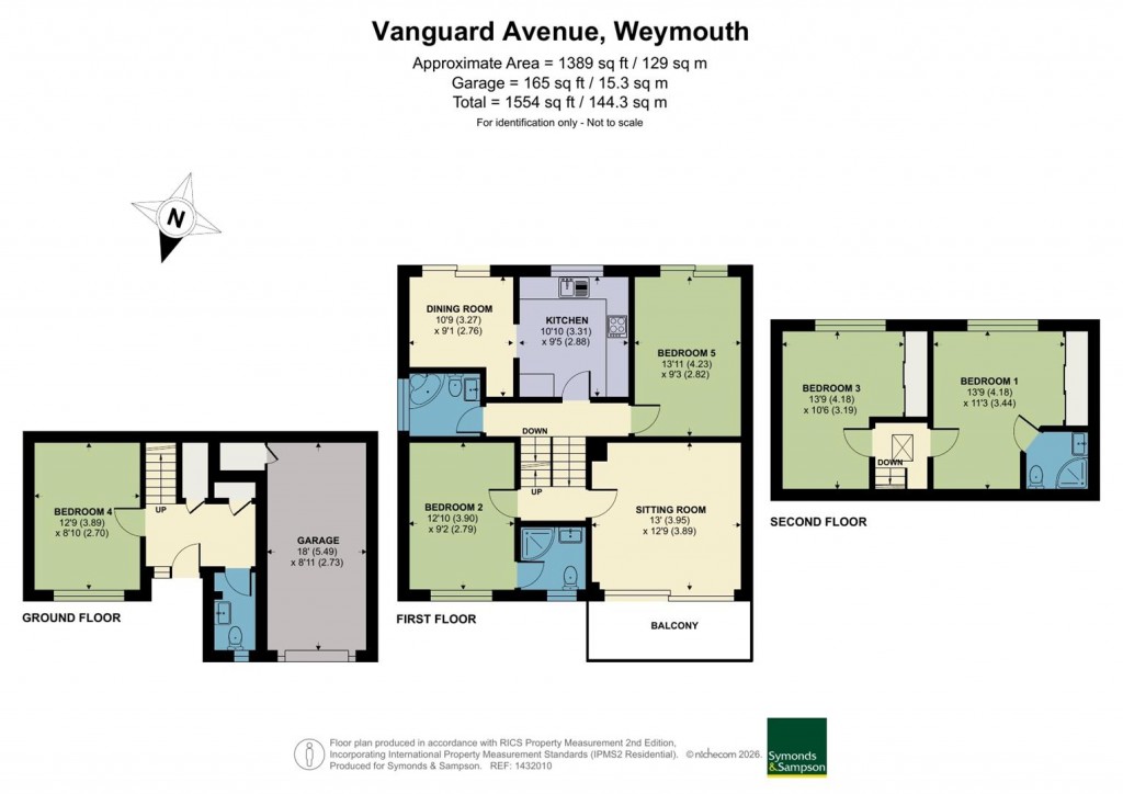 Floorplans For Vanguard Avenue, Littlesea, Weymouth