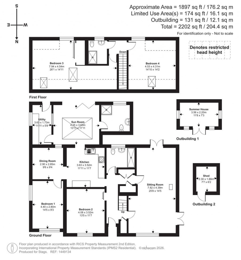 Floorplans For Wimborough Lane, Hardington Mandeville, Yeovil