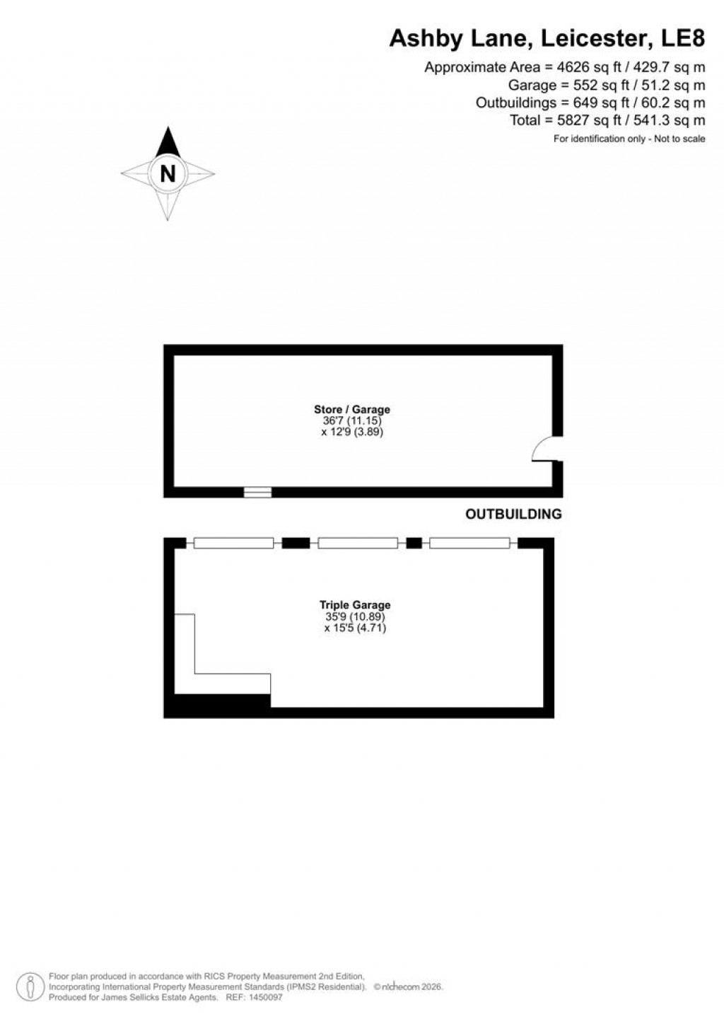 Floorplans For The Old Hall Cottage, Willoughby Waterleys