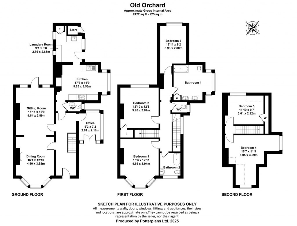 Floorplans For Seaview, Isle of Wight