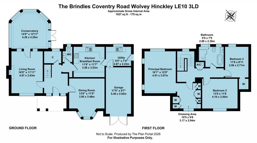 Floorplans For Coventry Road, Wolvey, Hinckley, LE10