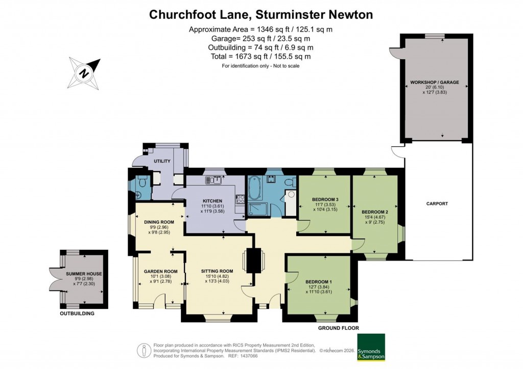 Floorplans For Churchfoot Lane, Hazelbury Bryan, Sturminster Newton