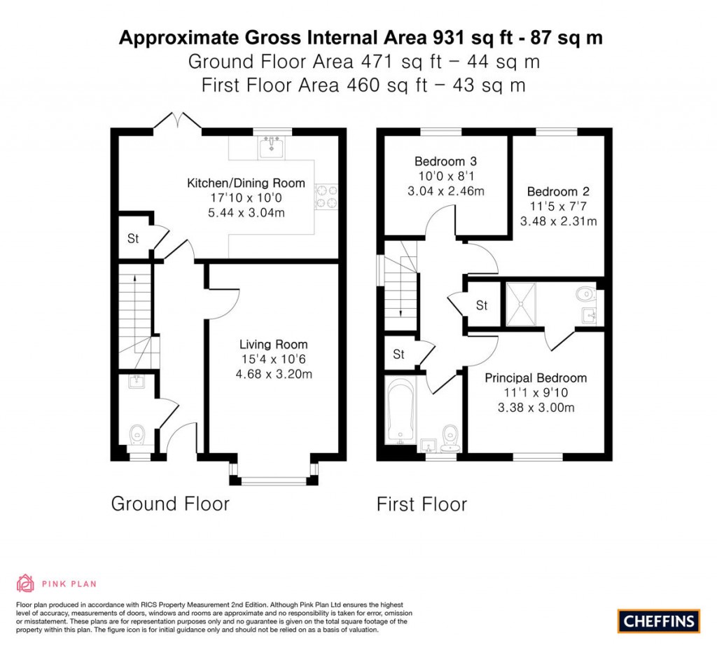 Floorplans For Jackdaw Way, Kennett