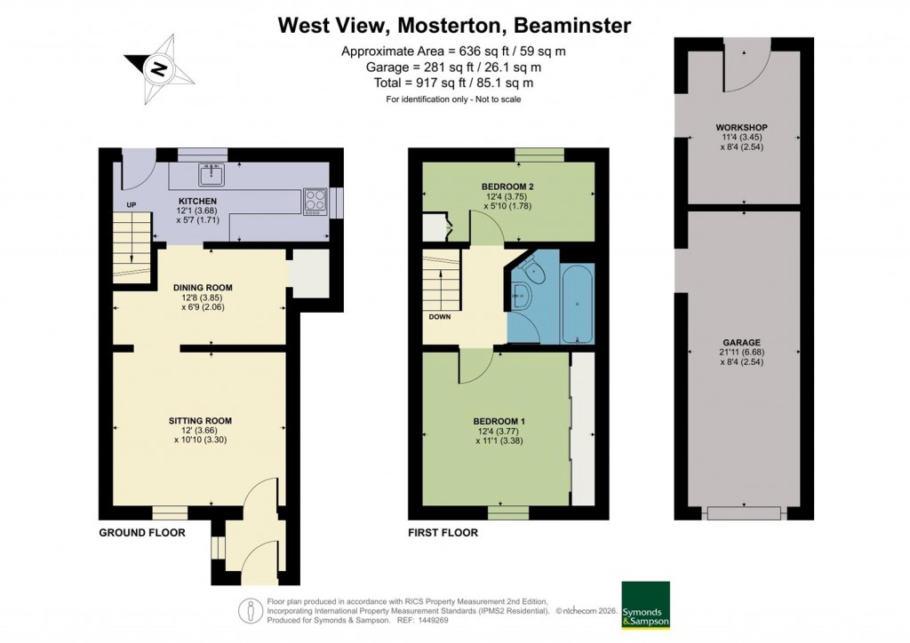 Floorplans For Mosterton, Beaminster