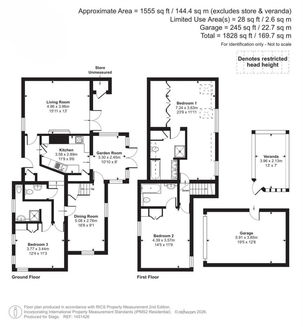 Floorplans For High Bickington, Umberleigh