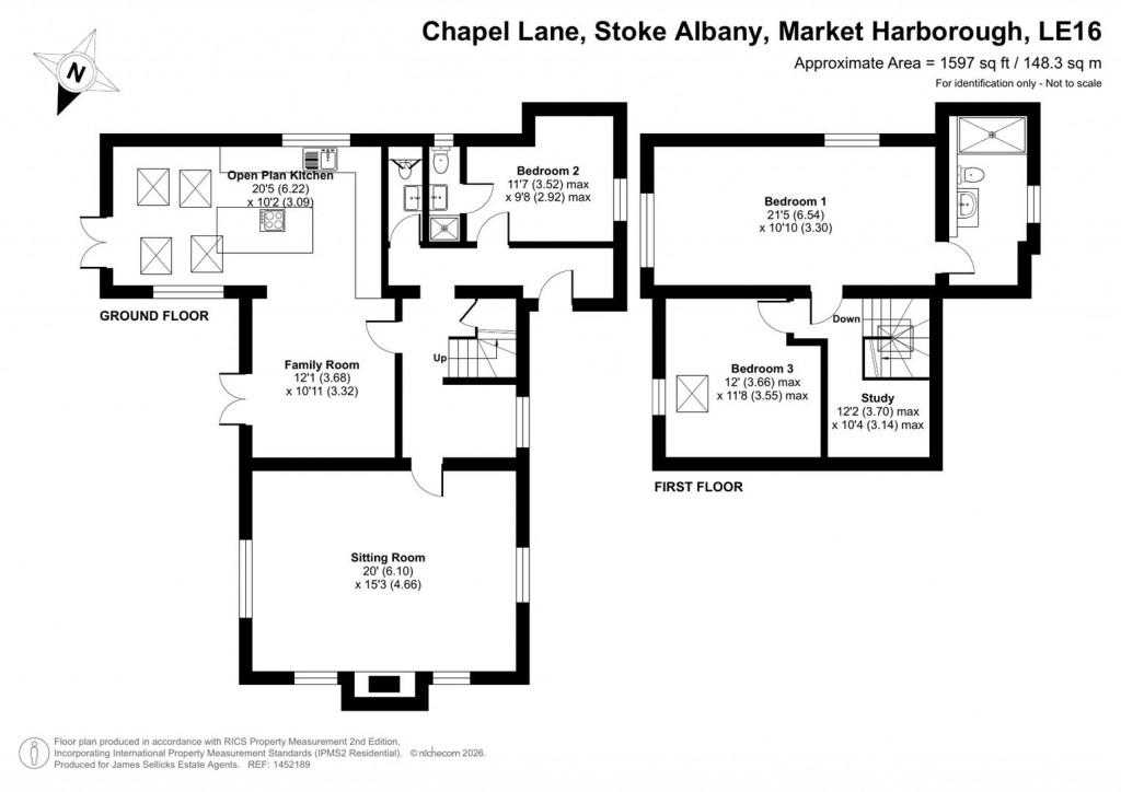 Floorplans For Chapel House, Stoke Albany, Market Harborough