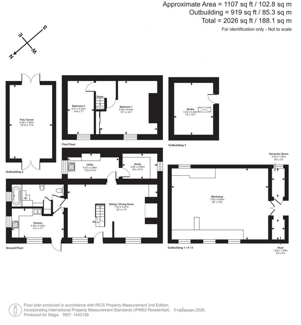 Floorplans For Broadwoodwidger, Thornmoor