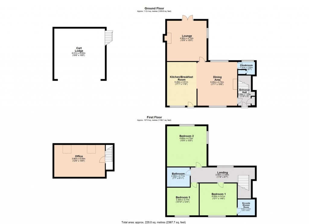 Floorplans For Mallows Green, Manuden, Bishop's Stortford