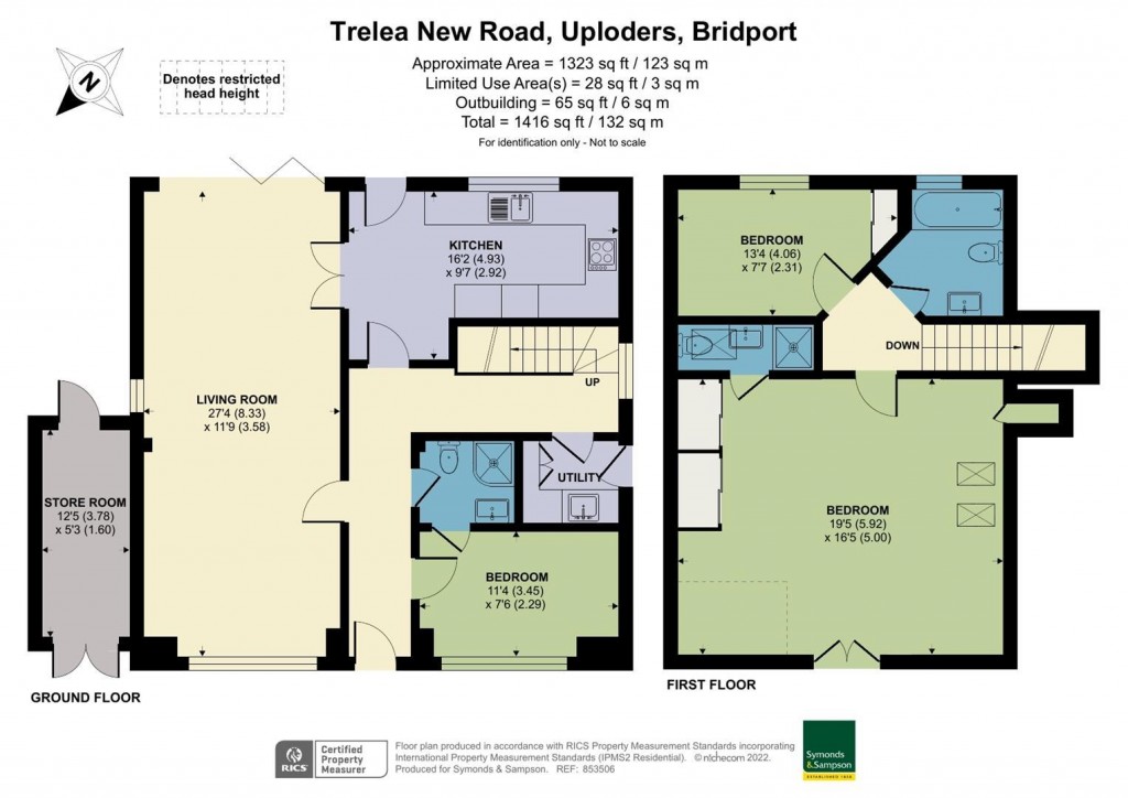 Floorplans For New Road, Uploders, Bridport