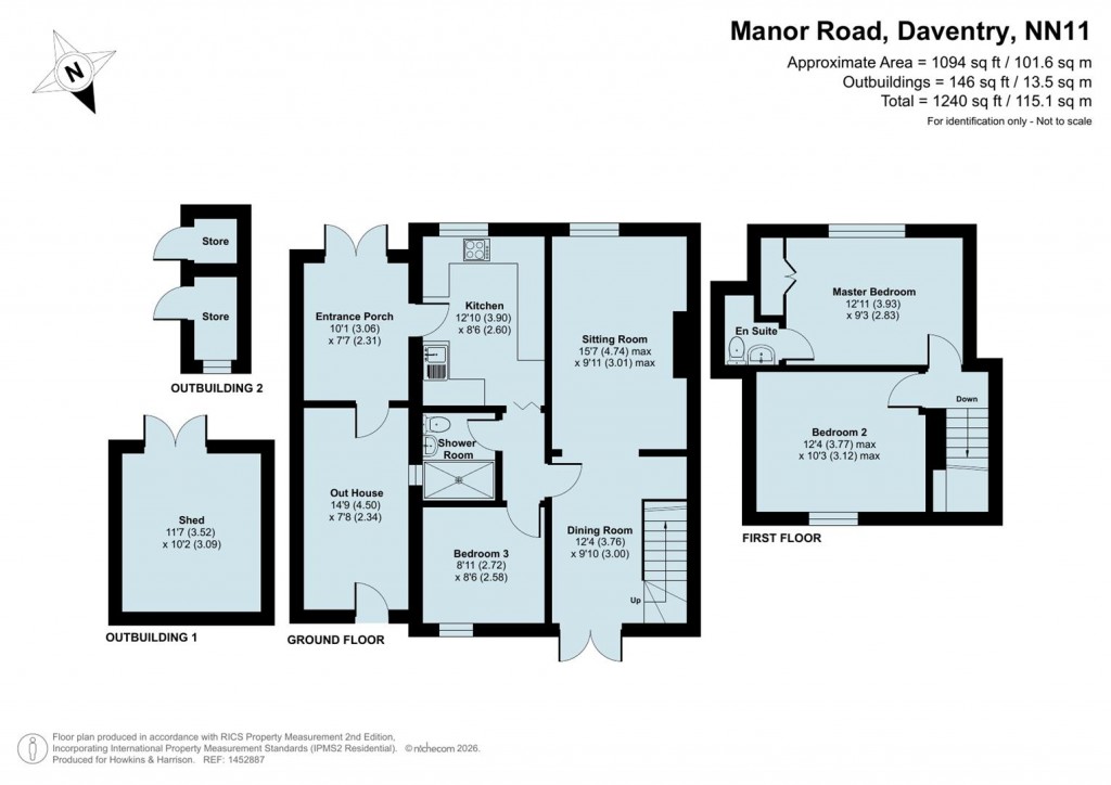 Floorplans For Manor Road, Daventry, NN11