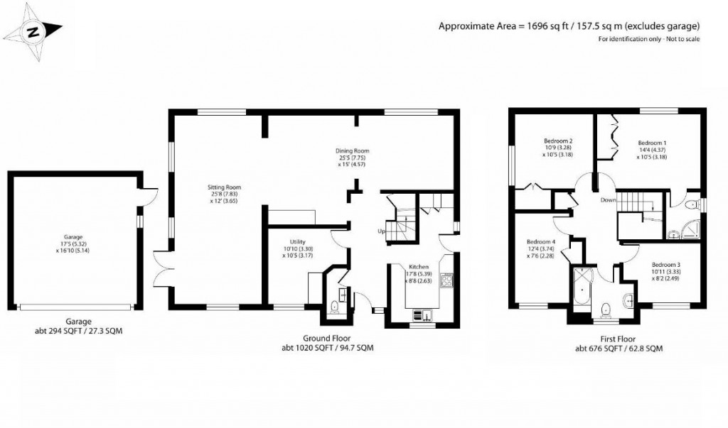 Floorplans For Bay Trees, Kennford, Exeter