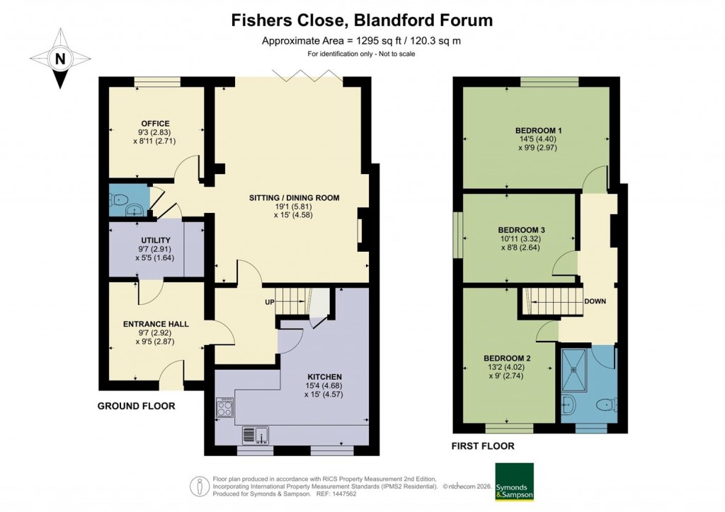 Floorplans For Fishers Close, Blandford Forum