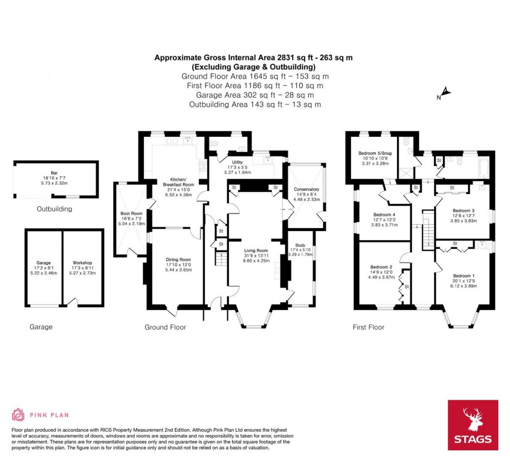 Floorplans For Avenue Road, Bovey Tracey