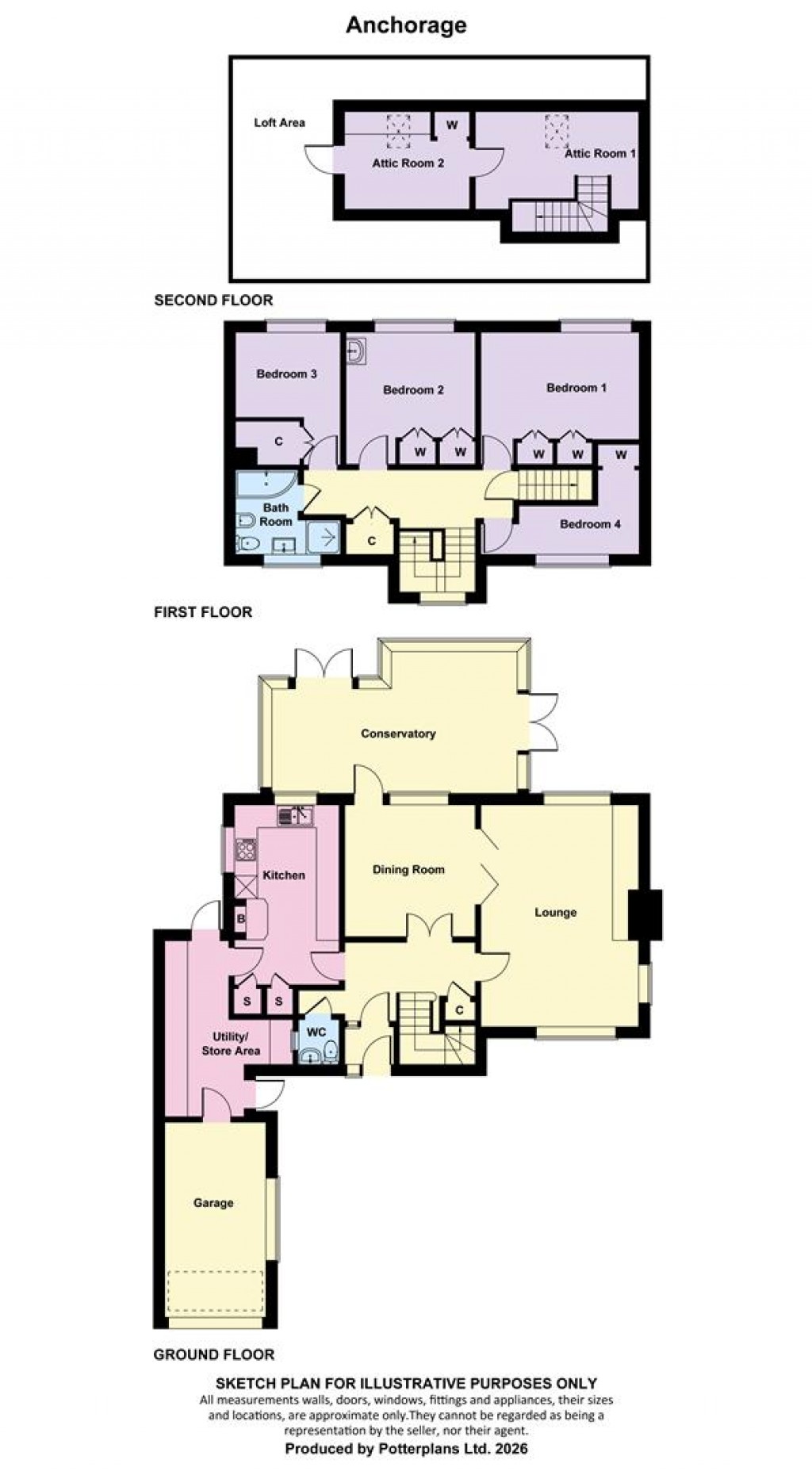 Floorplans For Blackwater, Isle of Wight