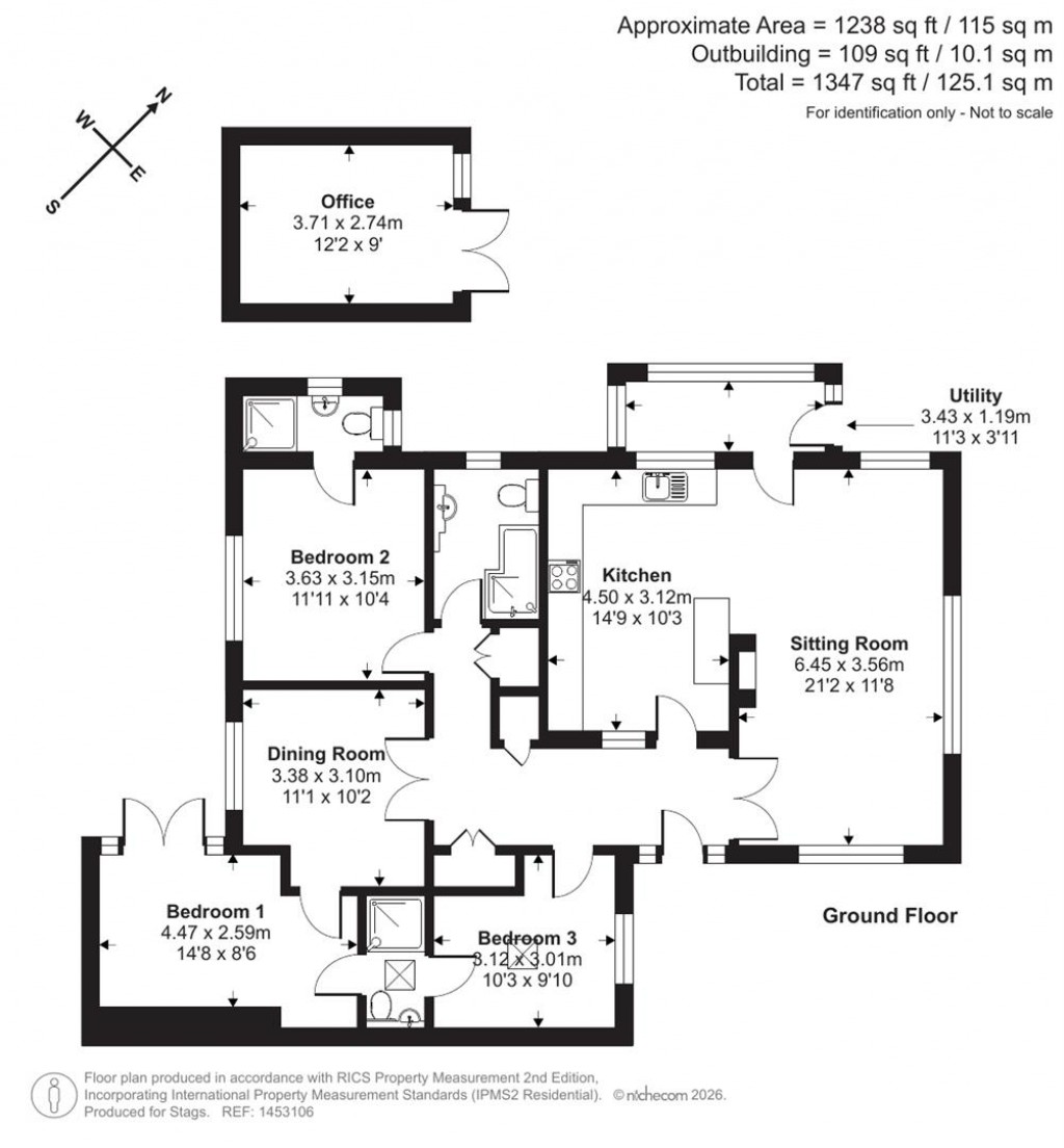 Floorplans For Peters Crescent, Marldon, Paignton