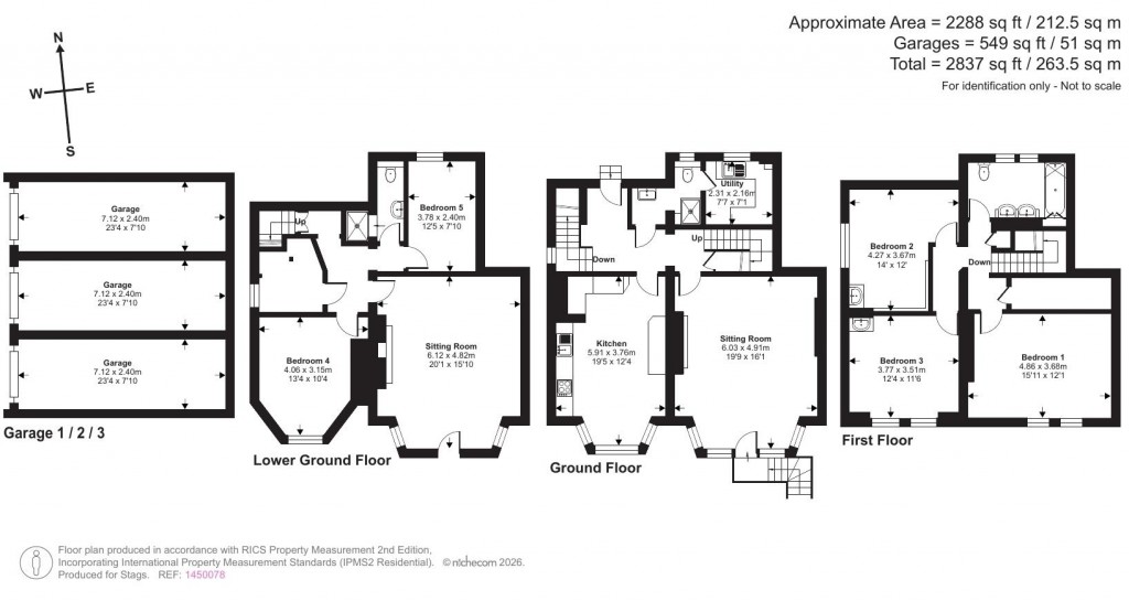 Floorplans For Northdown Road, Bideford