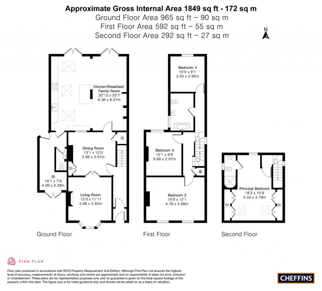 Floorplans For St. Andrews Road, Cambridge