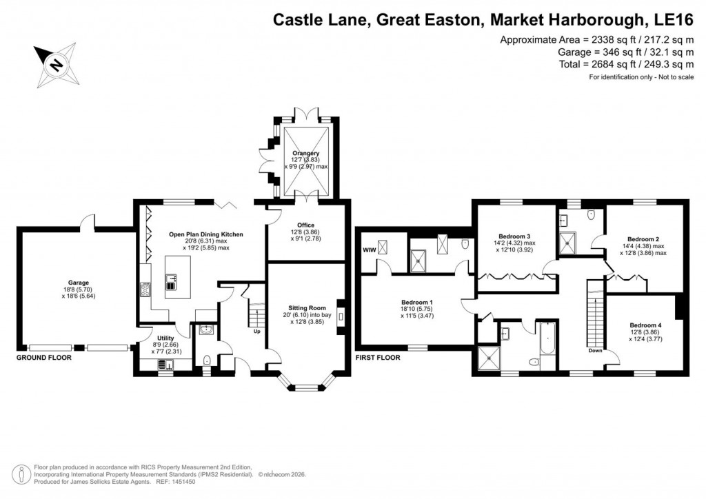 Floorplans For Castle Lane, Great Easton, Market Harborough