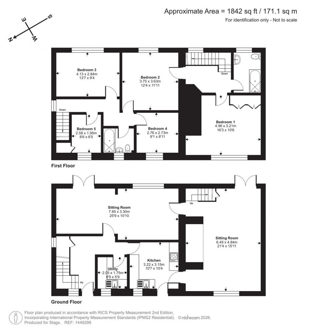 Floorplans For Rousdon, Lyme Regis